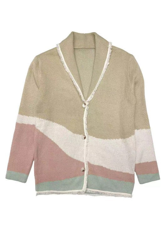 Desert landscape cardigan