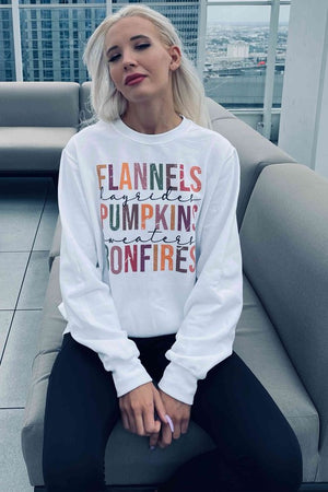 FLANNELS PUMPKIN GRAPHIC SWEATSHIRT