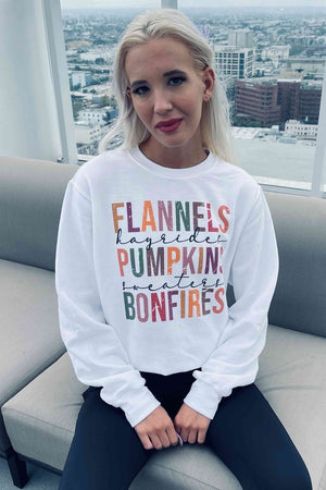 FLANNELS PUMPKIN GRAPHIC SWEATSHIRT