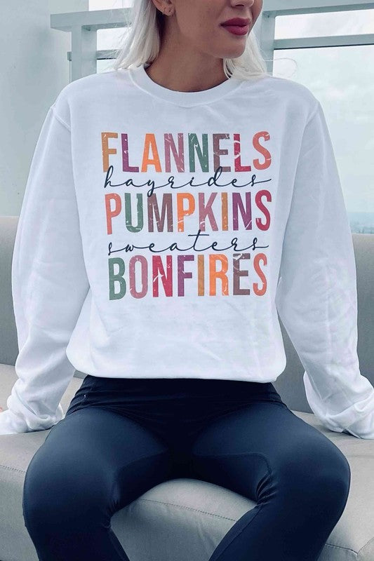 FLANNELS PUMPKIN GRAPHIC SWEATSHIRT