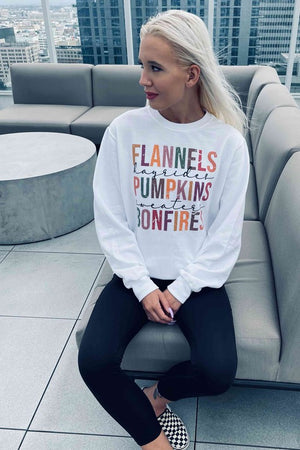 FLANNELS PUMPKIN GRAPHIC SWEATSHIRT