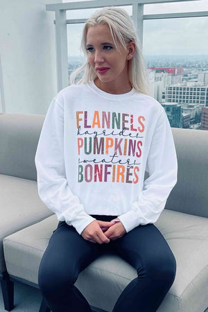 FLANNELS PUMPKIN GRAPHIC SWEATSHIRT