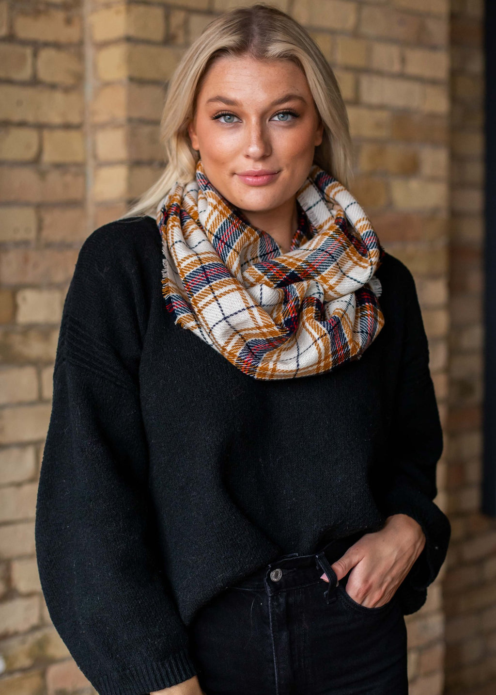 Mustard Infinity Scarf